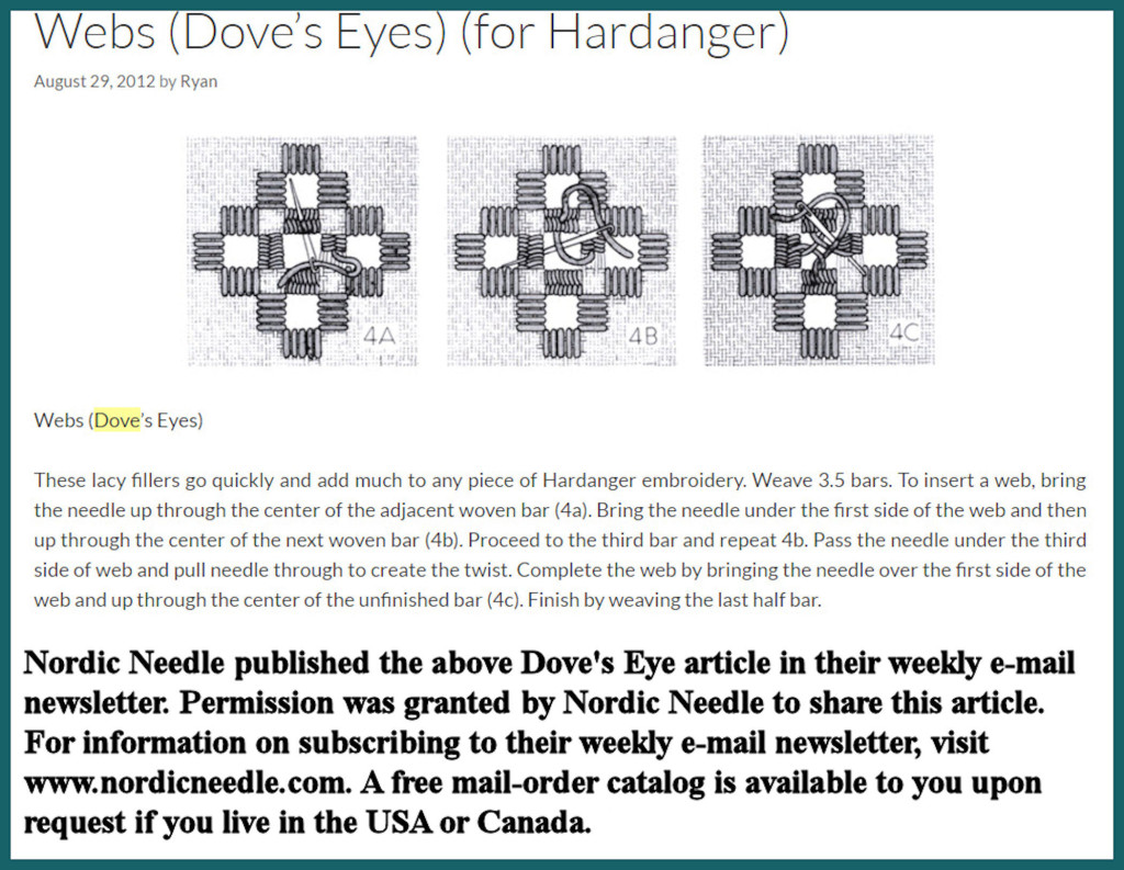 Nordic Needle Dove Eye