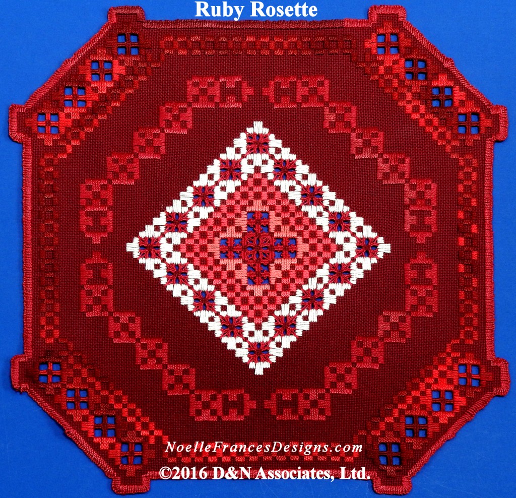 Hardanger Ruby Rosette