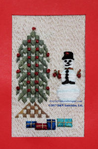 Snowman Decorating Holiday Tree